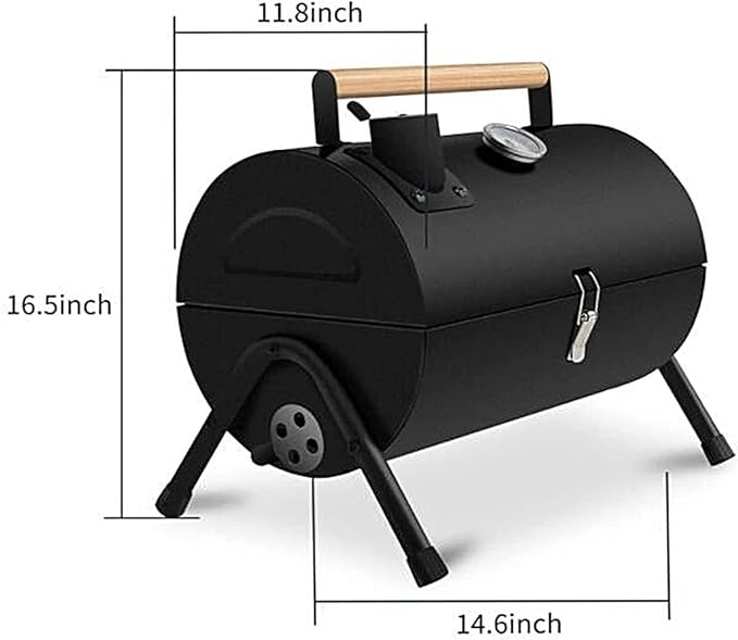 Camping Barbecue Grill Portable Charcoal Grill Stainless Steel Tabletop BBQ Grill for Outdoor Cooking Picnic Barbecue Charcoal Grill