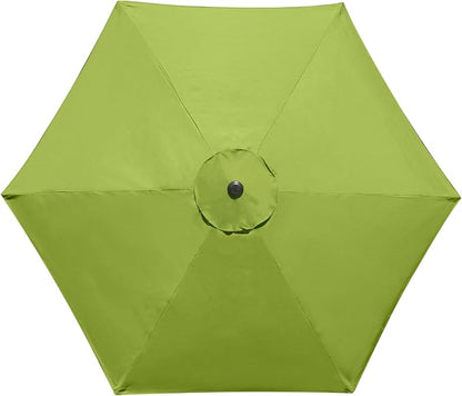 10 Feet Patio Umbrella Replacement Canopy for 6 Ribs, Market Umbrella Top, Yard Table Umbrella Top Cover,Universal Strong and Thick Umbrella Canopy,Canopy Only