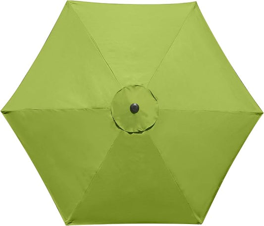 10 Feet Patio Umbrella Replacement Canopy for 6 Ribs, Market Umbrella Top, Yard Table Umbrella Top Cover,Universal Strong and Thick Umbrella Canopy,Canopy Only
