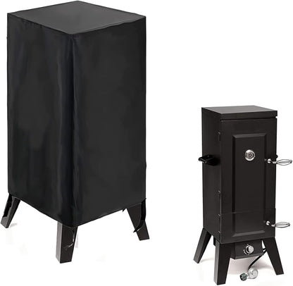 Smoker Cover Fit for Cuisinart 36” Vertical Propane Smoker | Waterproof Outdoor Smoker BBQ Smoker Grill Covers,Black (21" L x 21" W x 44" H)