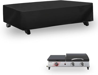 Grill Cover for Royal Gourmet 3 Burner PD1305H Propane Gas Grill and Griddle Combo, Griddle Cover for Royal Gourmet 3-Burner Tabletop Grill 600D Waterproof Heavy Duty Outdoor