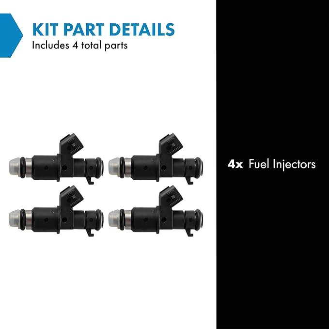 TRQ Fuel Injector Set | For 2006-2011 Honda Civic 2009-2013 Fit