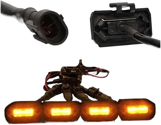 12V LED Small Yellow Light Retrofit Carabiner Compatible with 2020 Tacoma TRD Off-Road Trim