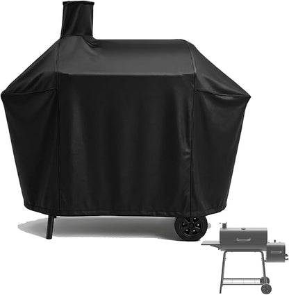 Grill Cover for Nexgrill 29 in Barrel Offset Charcoal Smoker and Grill, Waterproof Outdoor BBQ Griddle Cover for Nexgrill 810-0029