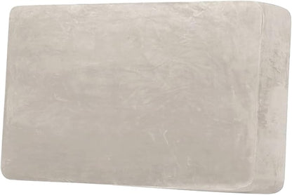 H.VERSAILTEX Velvet Stretch Individual Couch Cushion Cover Plush Slipcover for Loveseat Sofa Furniture Protector Seat Cover (1 Piece Loveseat Cushion Cover, Oatmeal)