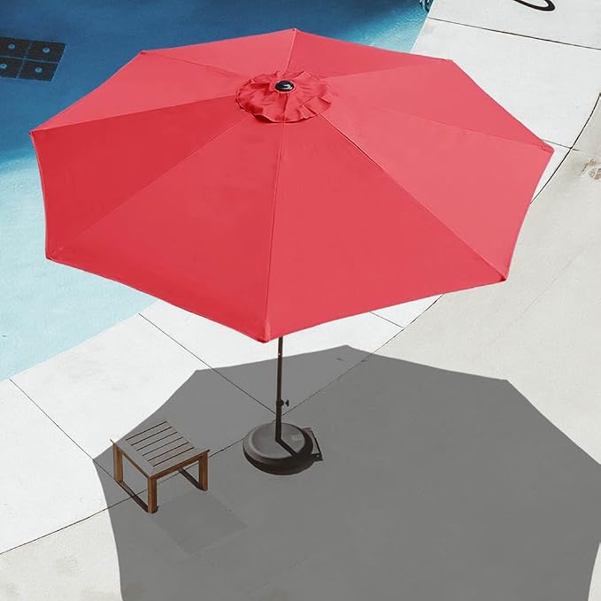 ontheway 11FT Patio Umbrella Enhanced Replacement Canopy Market Table 8 Ribs Umbrella Canopy