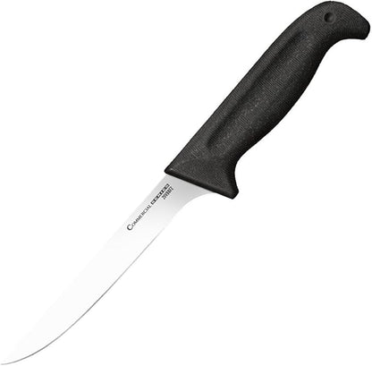 Cold Steel Commercial Series 6" Flexible German 4116 Stainless Steel Fixed Blade Narrow Straight Back Game & Fish Processing Cutting Boning Knife with Ergonomic Kray-Ex Handle