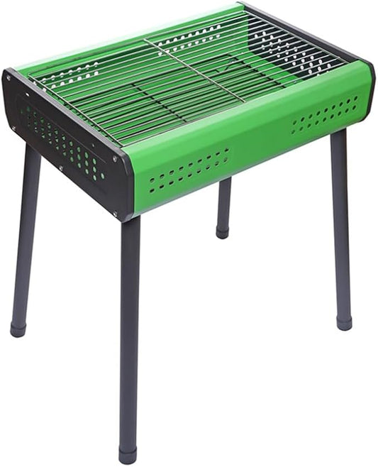 Portable Charcoal Grill for Camping BBQ Grills Outdoor Barbecue Grill Compact Charcoal Grills BBQ with Stable Support and Heat Dissipation,43.5 * 30 * 50Cm-D