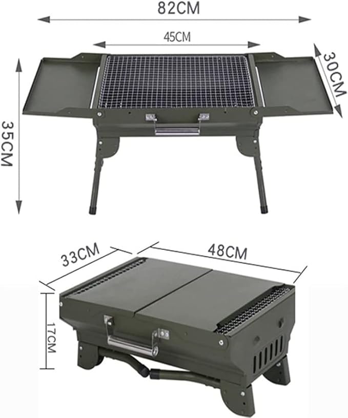 Barbecue Charcoal Grill Charcoal Barbecue Grill Foldable BBQ Grill Rack Portable Camping BBQ Grill Bracket Barbecue Accessories Charcoal BBQ Grill