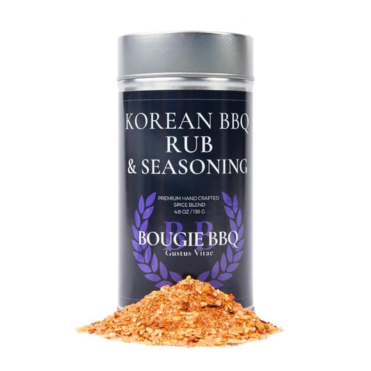 Gustus Vitae | Spicy Korean BBQ Seasoning | Natural Small Batch Gourmet Mix | Gourmet Spice Blend | Non GMO | No MSG | No Fillers | Handmade in USA | Magnetic Tin | Small Batch | All Natural