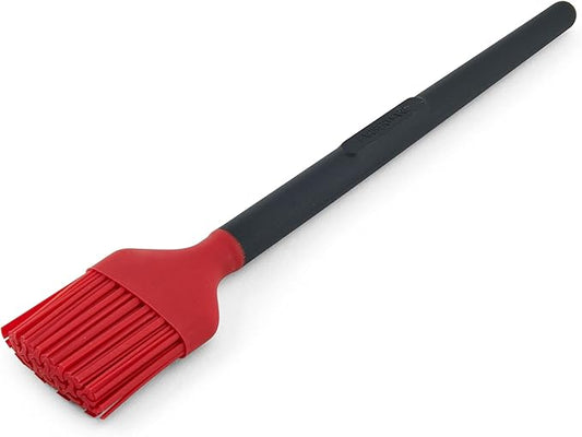 Farberware Barbecue Silicone and Plastic Basting Brush, 11.1-Inch, Red and Black