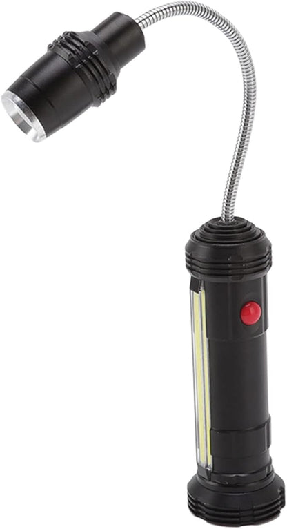 Magnetic Grill Lights, Rechargeable Heat Wide Lighting Aluminum Alloy Flexible Gooseneck Barbecue Lights with Side Lamp for Camping