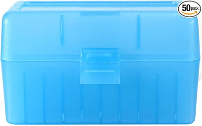 4.72 Inches 50 Round Flip-Top Plastic Rifle Ammo Storage Can | Waterproof Lockable Storage 9mm Ammo Box & Gun Accessories for Hunting | Magazine Holder & Ammunition Cases for Travelling