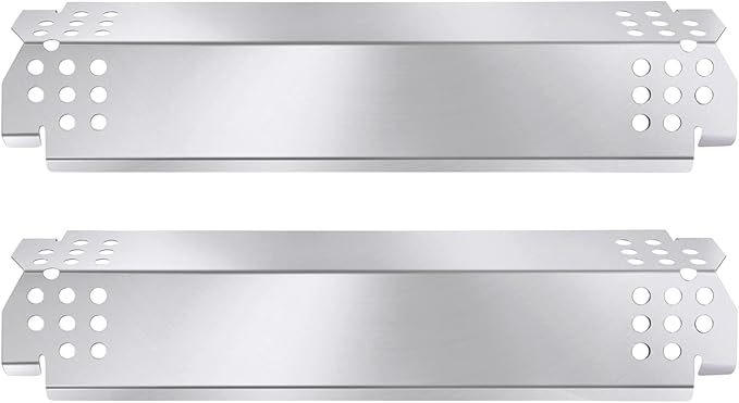 Criditpid Replacement Parts for Nexgrill 720-0864, 720-0864M, 720-0830H, 720-0888N, 720-0888, 720-0896B Grill, Stainless Steel Heat Plate Flame Tamer Grill Burner Parts for Nexgrill 2 Burner 720-0864