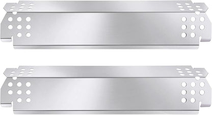Criditpid Replacement Parts for Nexgrill 720-0864, 720-0864M, 720-0830H, 720-0888N, 720-0888, 720-0896B Grill, Stainless Steel Heat Plate Flame Tamer Grill Burner Parts for Nexgrill 2 Burner 720-0864
