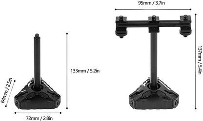Drfeify Aluminum Camping Light Stand, Portable Outdoor Lamp Holder with Triangular Base for Tent Backyard BBQ Picnic Hiking