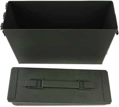 GUGULUZA Metal Ammo Can 30 50 Cal, Waterproof Airtight Ammo Containers Case | Heavy-Duty Ammunition Storage Case Military Container, Lockable Box w/Flip Top for Long-Term Storage Bullet, 30Cal and 50 Cal