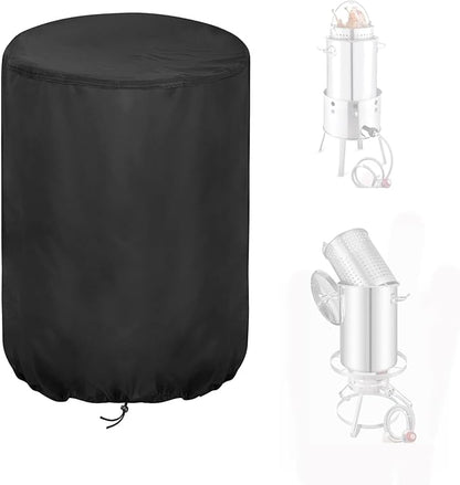 Outdoor Fryers Cover, Waterproof Deep Fryer Cover for Outdoor Cooking - 15" D x 28" H
