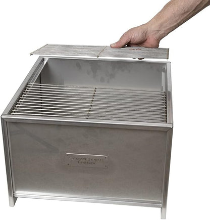 Portable, Go Anywhere, Charcoal Grill - Carrying bag Included - All Stainless Steel 17"x17"