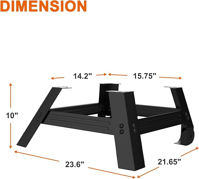 MixRBBQ Digital Electric Smoker Stand for Masterbuilt 40 Inch & 30 Inch | Smoker Legs with Wheels for Masterbuilt MB20101114 MB20071117 MB20070421 Universal Leg Extension Kit Accessories