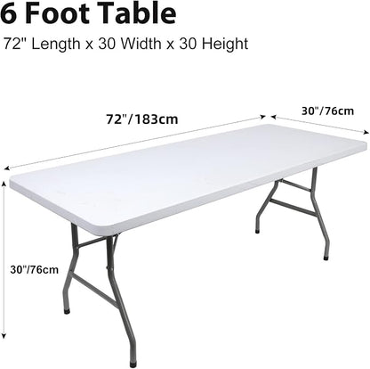 BDDC 6ft Stretch Spandex Fitted Table Cloth for 6 Foot Tables | GRS-Certified Eco-Friendly Fabric, Elastic Fit Rectangle Tablecloth, Washable, Wrinkle-Free, For Events & Parties