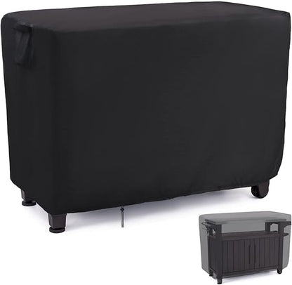 Patio Prep Table Cover for 52 Inch Keter Unity XL Portable Outdoor Table, Waterproof Outdoor Bar Table Cover, for Outdoor Grill Cart Pizza Oven Table - 52 x 22 x 33 Inch