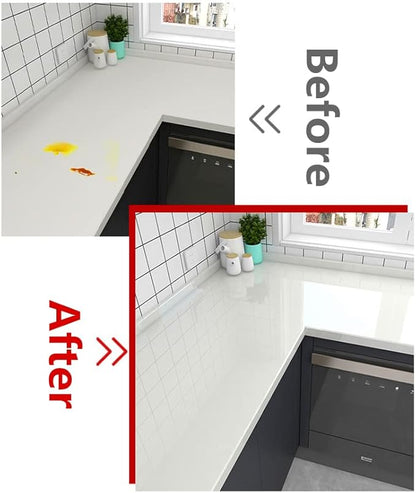 Clear Contact Paper Roll 17.7'' x 236'' Clear Glossy Self-Adhesive Film Cover Removable Protective Film Transparent Liners Drawers Shelves Kitchen Cabinets Desks Fridge Roll