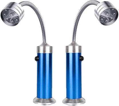 360 Degree Flexible Gooseneck LED BBQ Grill Light, Super Bright, Weather Resistant, Blue