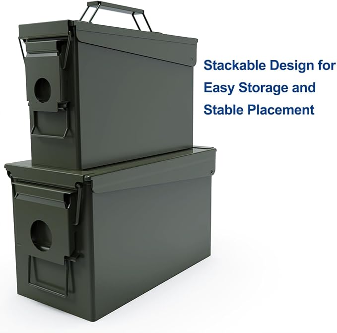 HARDROCK Metal Ammo Can, Ammo Box