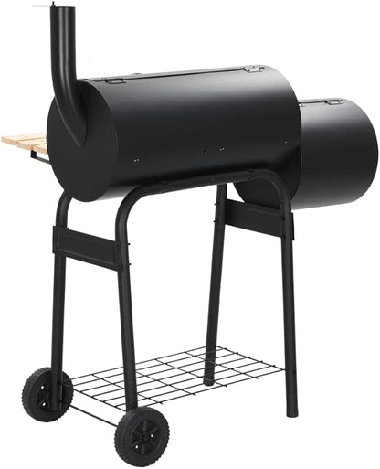 vidaXL Charcoal Barbecue, Charcoal Grill for Outdoor Camping Picnic Patio, Barbecue Grill for Home Party, Smoker for Deck Backyard Cooking, Smoker
