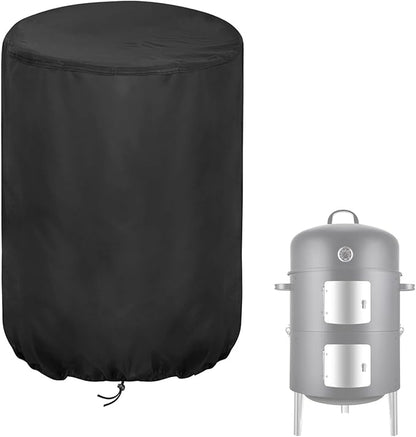 Smoker Cover Fit for Realcook 17 Inch Charcoal Smoker | Waterproof Grill BBQ Cover Vertical Smoker Covers-22 D x 35" H