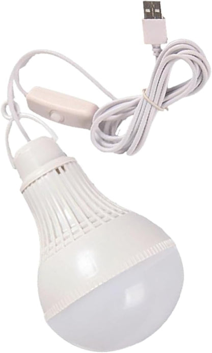 USB Powered LED Camp Light Push Button Control for Work BBQ Fishing Repair USB Light Bulb Portable LED Camp Light Emergencies Bulb Hanging Tent Lamp