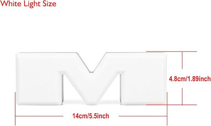 3 Piece Grill Emblem Letter Light Compatible with 2019-2024 1500 Grill Letter Light Aftermarket Set (Red for 19-24)
