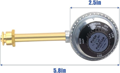 29102349 Grill BBQ Regulator Control Valve Replacement,Tru-Infrared Regulator Valve Compatible with Charbroil Grill2Go Portable Liquid Propane Gas Grill 2012 29103224A
