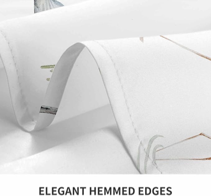 TKS MITLAN Tablecloth Grey Heron Table Cloth Rectangle Table 60 x 84 Inch Birds Reeds River Chinese Style Kitchen Decorations for Home Dinner Party