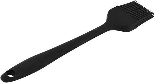 uxcell Silicone Heat Resistant Barbecue Baking Grilling Oil Basting Brush Black