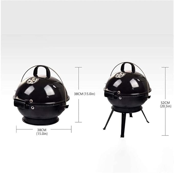 Bbq Grill Charcoal Grill Charcoal Stove Portable Round Charcoal Grill With Plated Steel Grates Stainless Steel Outdoor Folding Barbecue Grill Tools Barbecue Grill Charcoal Griddle
