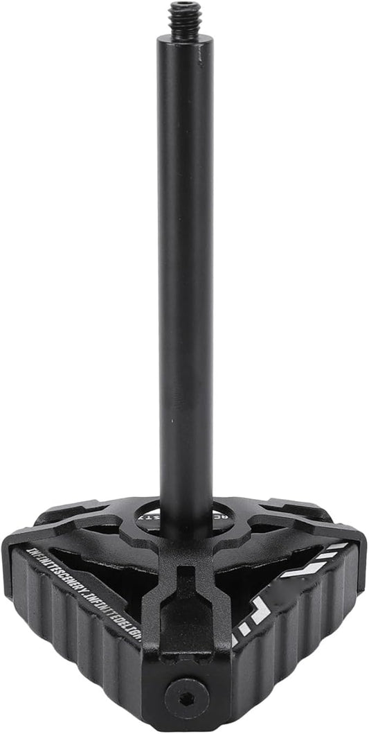 Jiawu Aluminum Alloy Camping Lamp Stand, Lightweight 112g Portable Light Holder with Triangular Base and Expandable Bar, for Outdoor Hiking Picnic Backpacking Fishing Garden BBQ