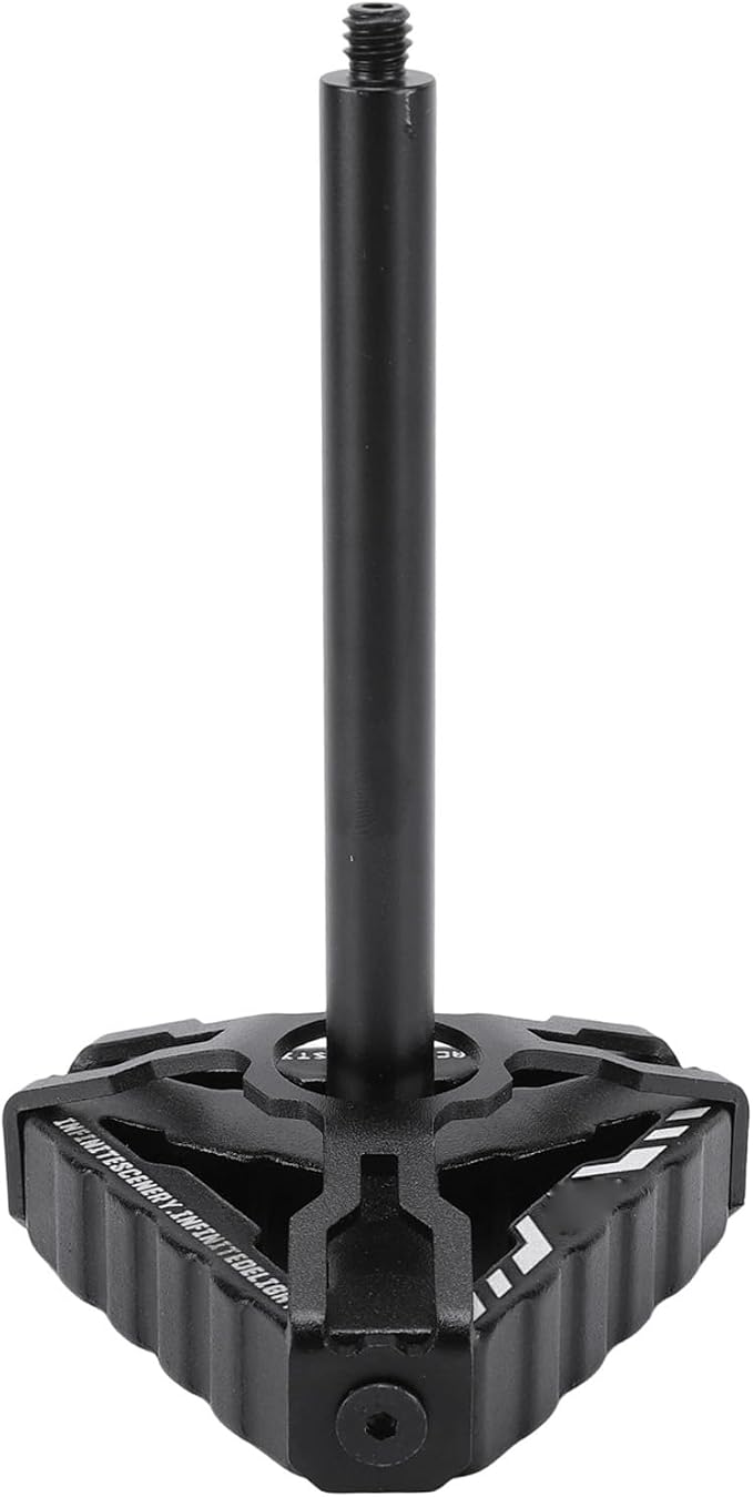 Fabater Camping Light Stand, Aluminum Alloy Expandable Lamp Holder, Triangle Base with Detachable Horizontal Bar for Outdoor, Picnic, Garden, BBQ