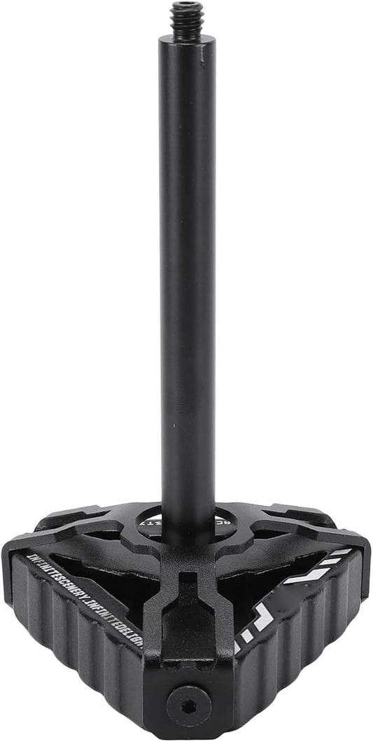 Fabater Camping Light Stand, Aluminum Alloy Expandable Lamp Holder, Triangle Base with Detachable Horizontal Bar for Outdoor, Picnic, Garden, BBQ