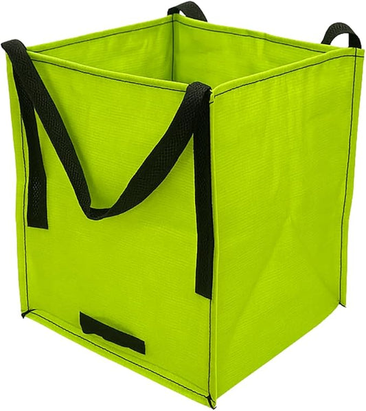 DURASACK Heavy Duty Storage Tote Bag 22-Gallon, Lime Green | Rugged Woven Polypropylene Moving Bag, Reusable Self-Standing Design, Holds up to 500 Pounds