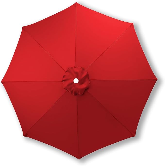 10ft/9ft/7.5ft Patio Umbrella Replacement Canopy for 6/8 Ribs, Outdoor Market Patio Table Umbrella Top Canopy Cover for Backyard Garden Courtyard Swimming Pool