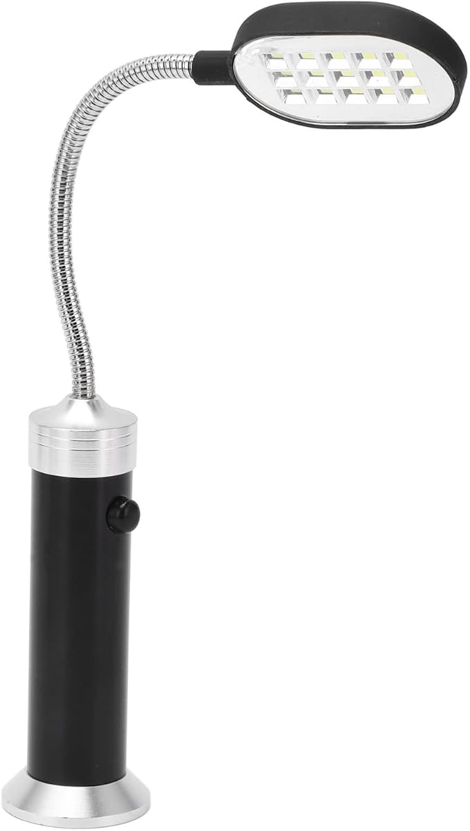 LEDGooseneckLight LED Gooseneck Light for FishingMagnetic Gooseneck Lamp, HighBrightness MagneticLamp Magnetic Lampfor BBQ for Fishing for CyclingJob Site Lighting (Black)