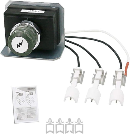 GRISUN 7628 Igniter Kit for Weber Genesis 310 320 Gas Grill 2011 Newer | Fits Weber Genesis 300 series 2011 and newer with front-mounted control panel, includes electrodes and ignitions