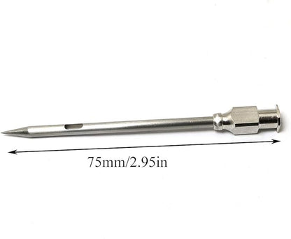 4pcs Injector Needle for Barbecue, Stainless Steel Marinade Turkey BBQ Meat Injector Needle Kitchen Accessories Party Home Supplies