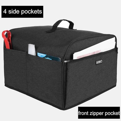 LEFOR·Z Dust Cover Compatible with Ninja FG551/DG551 Foodi Smart XL Grill and Accessories,Water Resistant Air Fryer Cover with 6 Storage Pockets,Black