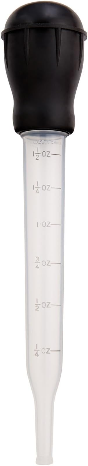 HIC Kitchen Roasting Heat Resistant Turkey Baster, Plastic Tube With Silicone Bulb, 1.5-Ounce Capacity