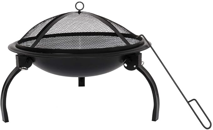 ZOKOP 21 Inch Charcoal Grill (with Charcoal Net) Carrying Bag, Black