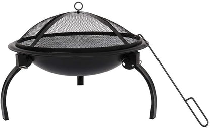 ZOKOP 21 Inch Charcoal Grill (with Charcoal Net) Carrying Bag, Black