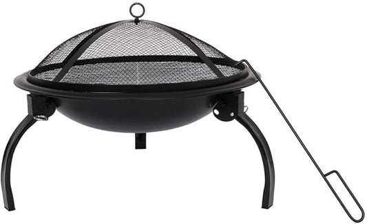 ZOKOP 21 Inch Charcoal Grill (with Charcoal Net) Carrying Bag, Black